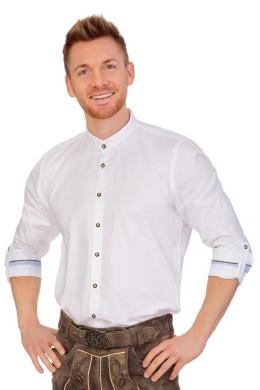 1890 Country Trachtenhemd - UDOMAR, Weiß, 41/42 (L)