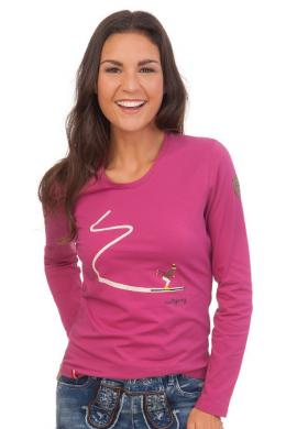 Almgwand 1928 Longsleeve Damen - RUDERALM, Magenta, XXL