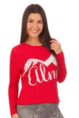Almgwand 1928 Trachtenpullover - BIRGITZERALM, Rot, 42