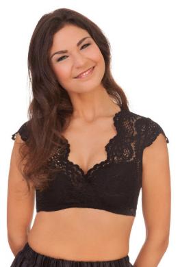 Alpenfee Dirndlbluse - NALIA, Schwarz, 50