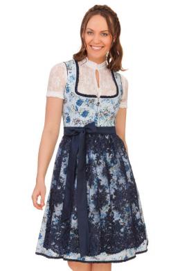 Alpenfee Midi Dirndl 2tlg. - IDA, Blau, 36