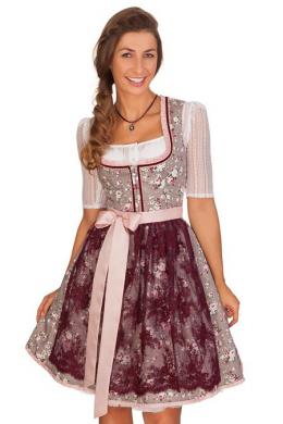 Alpenfee Mini Dirndl 2tlg. - FLORI, Grau, 40