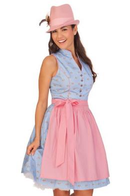 Alpenfee Mini Dirndl 2tlg. - SOPHIA, Hellblau, 40