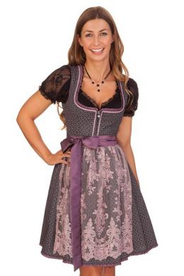 Alpenfee Mini Dirndl 2tlg. - VALERIE, Lila, 40