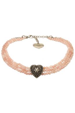 Alpenflüstern Kropfkette - ORNAMENT-HERZ, Rosa