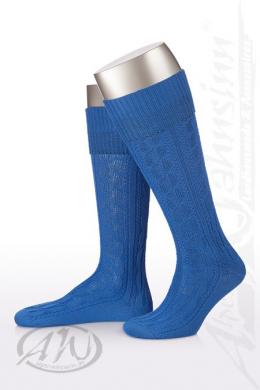 Alpensocks Trachten Kniestrümpfe - 1052, Blau, 9 (36-37)