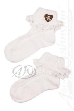 Alpensocks Trachtensocken - 223-SoHW26, Weiß, 2 (19-22)