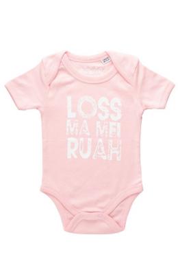 Alpenwahnsinn Baby Body - HEIDI, Rosa, 50/56