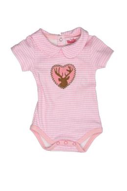 Alpenwahnsinn Baby Body - HIRSCH/KARO KA, Rosa, 80