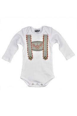 Alpenwahnsinn Baby Body - TIROL, Weiß, 86