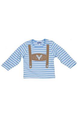 Alpenwahnsinn Baby T-Shirt - HOSENTRÄGER BUAM, Hellblau, 104