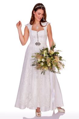 Alpenwahnsinn Dirndl lang 2tlg. - TINDRA, Offweiß, 40