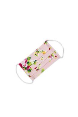 Alpenwahnsinn Kinder Stoffmaske - BLÜMLI 4, Zartrosa, One size