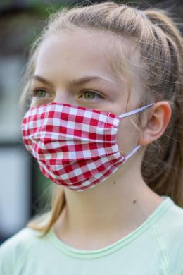 Alpenwahnsinn Kinder Stoffmaske - KAROLEIN, Rot, One size