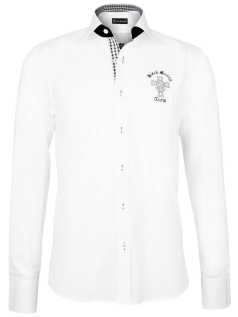 Black Money Crew Herren Hemd Line (weiß) (L)