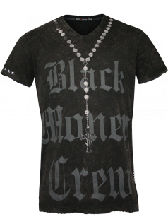 Black Money Crew Herren Shirt Rich Love (XL) (schwarz)