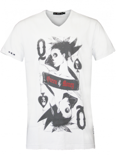 Black Money Crew Herren Shirt The Heart (L) (weiß)