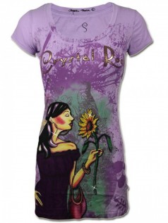 Crystal Rock Damen Strass T-Shirt Sweet Sunflower