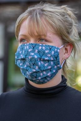 Dirndl Stoffmaske - BLUMENHIRSCH