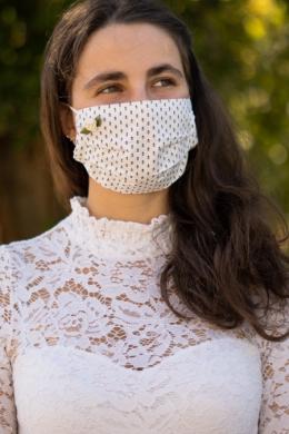 Dirndl Stoffmaske - ESTELLE ROSE II creme