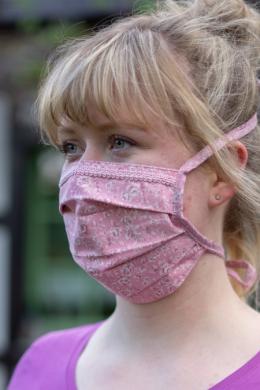 Dirndl Stoffmaske - RÖSLEIN