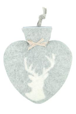 dorothee lehnen Wärmflasche - PLATZHIRSCH, Grau Melange