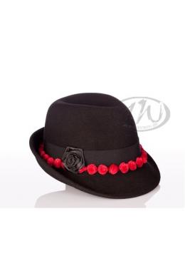 Faustmann Trachtenhut Damen - ROSEN, Schwarz, 54