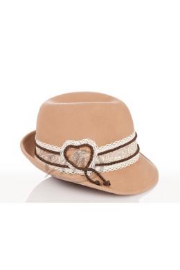 Faustmann Trachtenhut Damen - SPITZE, Beige, 54