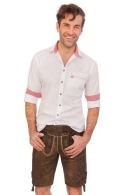 FC Bayern München Fan-Kollektion Lederhose Herren kurz FC Bayern München - HAVEL, Tabak, 60