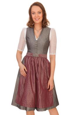Gwandlalm Midi Dirndl 2tlg. - NABBURG, Graphit, 40
