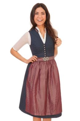 Gwandlalm Midi Dirndl 2tlg. - NEUBURG, Blau, 44