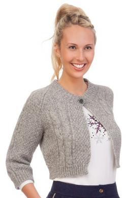 h.moser Trachten Strickjacke - SELLAJOCH, Grau, 36