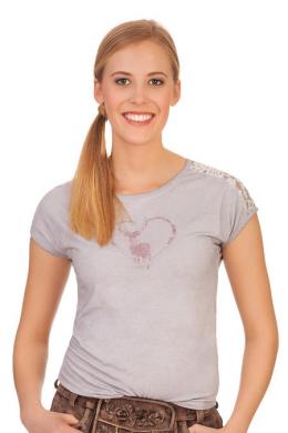 h.moser Trachtenshirt Damen - GSCHNITZTAL, Grau, XXL