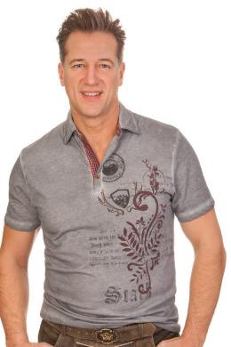 h.moser Trachtenshirt Herren - ALTÖTTING, Grau, XL