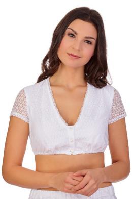 Hammerschmid Dirndlbluse - ANGELIKA, Weiß, 38