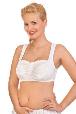 Hammerschmid Dirndlbluse - HEIDI, Weiß, M