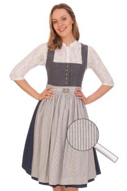 Hammerschmid Midi Dirndl 2tlg. - BRUNNSEE, Rauchblau, 44