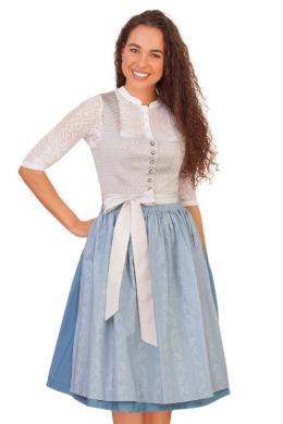 Hammerschmid Midi Dirndl 2tlg. - BRUNNSEE, Taubenblau, 44
