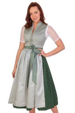 Hammerschmid Midi Dirndl 2tlg. - TEGERNSEE, Hellgrün/Silber, 52