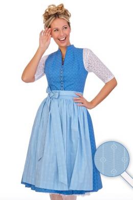 Hammerschmid Midi Dirndl 2tlg. - TEGERNSEE, Mittelblau, 52