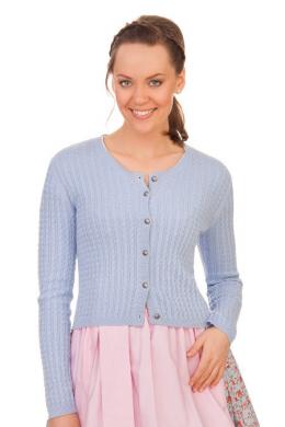 Hammerschmid Trachten Strickjacke - REIT, Hellblau, XL