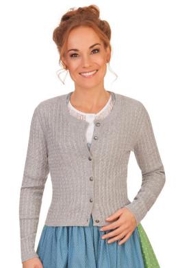 Hammerschmid Trachten Strickjacke - REIT, Hellgrau, 36