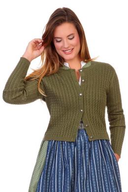 Hammerschmid Trachten Strickjacke - REIT, Oliv, 36