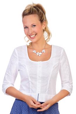 Hammerschmid Trachtenbluse - DUNJA, Weiß, 46