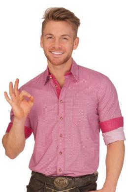 Hammerschmid Trachtenhemd - FORGGENSEE, Pink, 43/44 (XL)