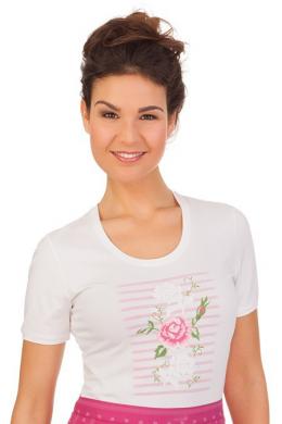 Hammerschmid Trachtenshirt Damen - ROSE, Weiß, 42
