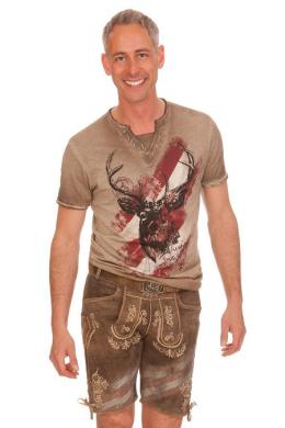 Hangowear Lederhose Herren kurz - FITO AUSTRIA, Braun, 54