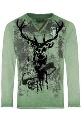 Hangowear Longsleeve Herren - ELVIS, Grün, M