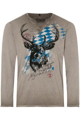 Hangowear Longsleeve Herren - FERDI BAVARIA, Hellbraun, L