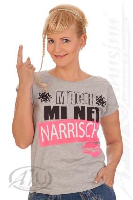Hangowear Trachtenshirt Damen - ALEXANDRA, Grau, XXXL